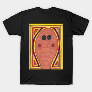 Man with Straight Face T-Shirt